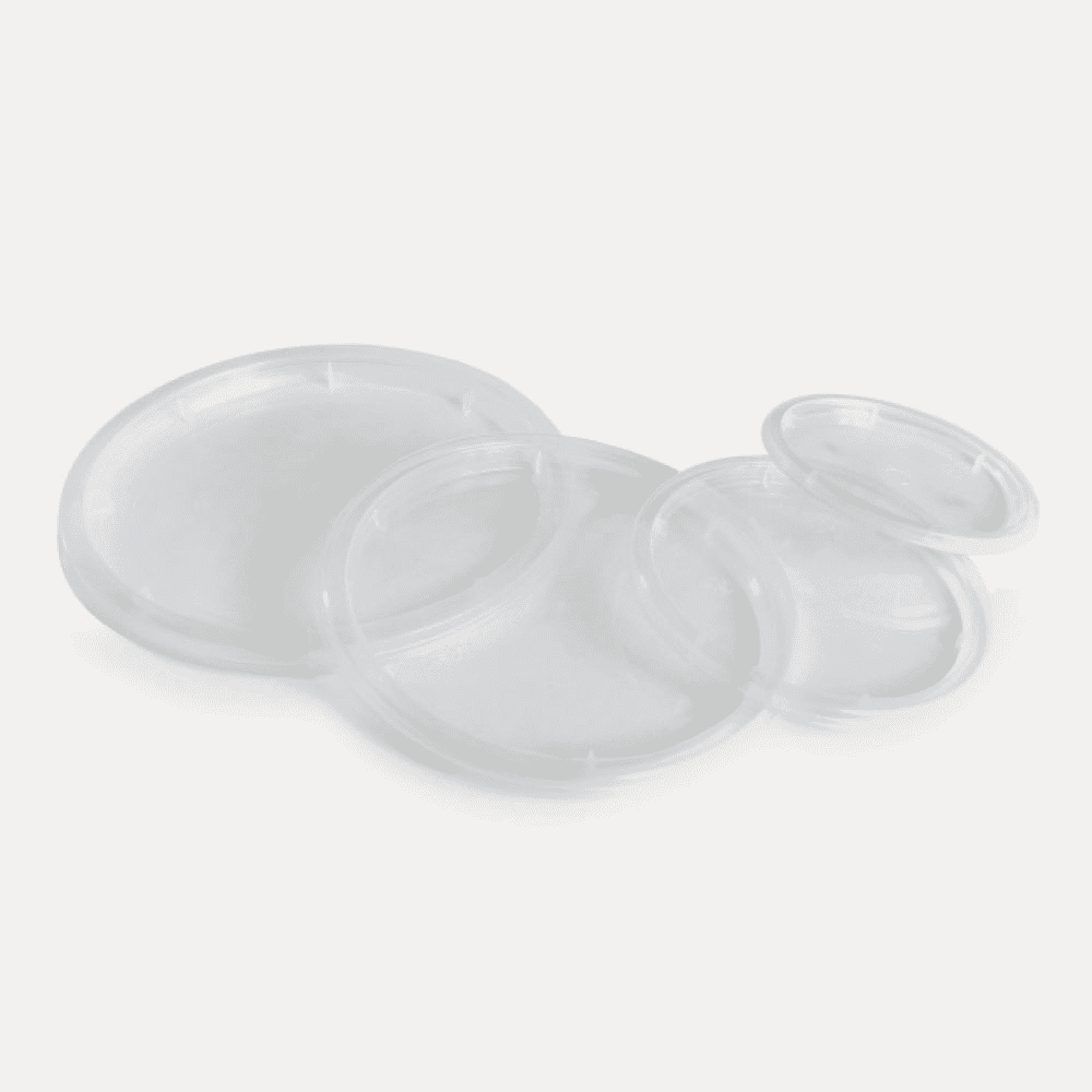 COUVERCLE À TÊTE PIVOTANTE pour GOBELET E-D 1400 ml vfm – Couvercle universel pour gobelets en plastique et gobelets mélangeurs, sans impression