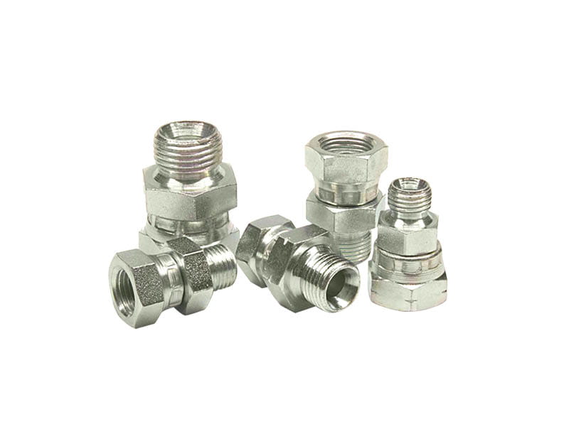 Stainless steel adapter AG 1/4" (NPS) x IG 1/4" (BSP) Union nut made of steel