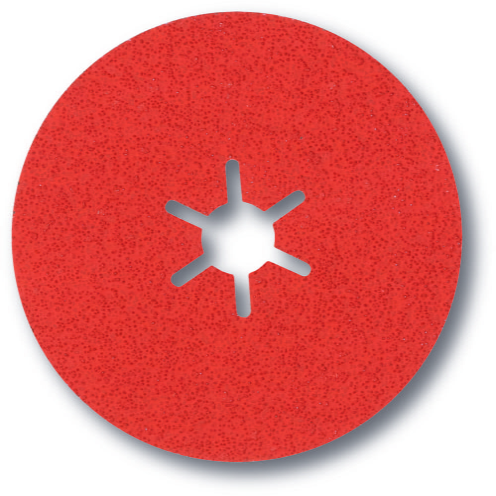 sia Abrasives 4582 siaramic – Fiberschleifscheibe – Ø 115 mm, Kreuzschlitzloch: 22 mm – Typ: X-LOCK – Körnung 36