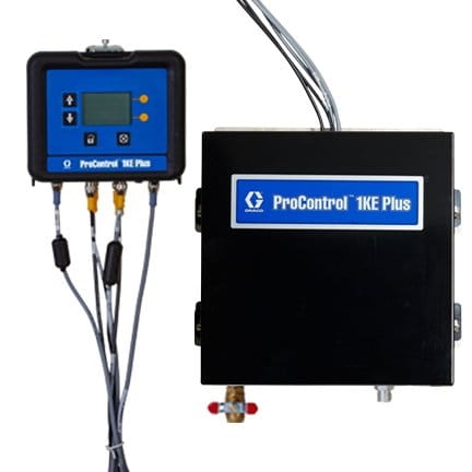 Materialdruckregelung ProControl 1KE Plus mit geschlossenem Regelkreis, erweitertes Anzeigesteuermodul, Materialregler, Druckwandler und I/P