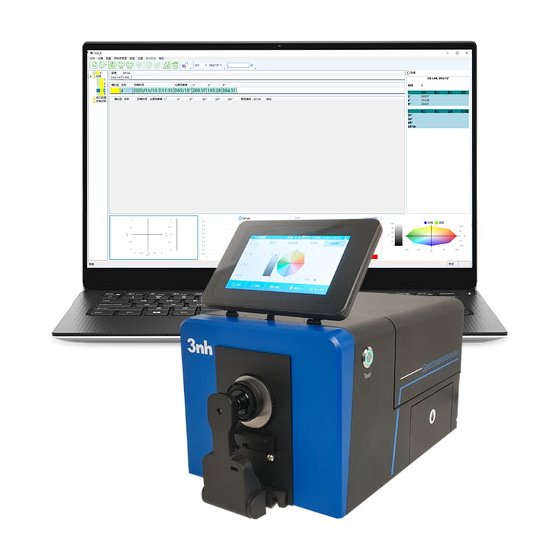 3nh Tisch-Spektralphotometer TS8520 - Lichtquelle & Messgeometrie : LED, D/8 (Reflexion), D/0 (Transmission)