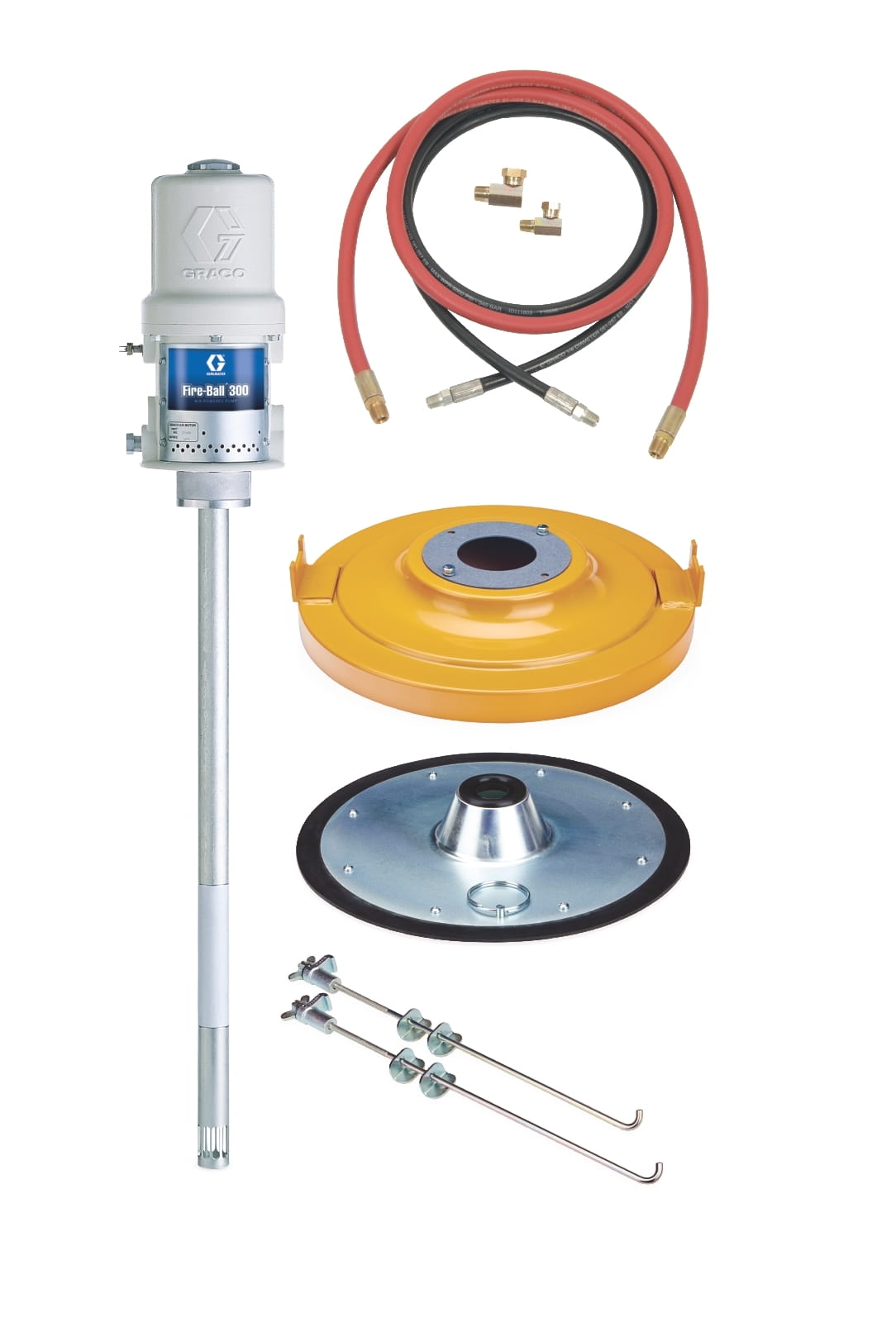 Fire-Ball® 300 Serie 50:1 54 kg (120 lb.) Fettpumpe - Schmierfahrzeug-Komplettgerät