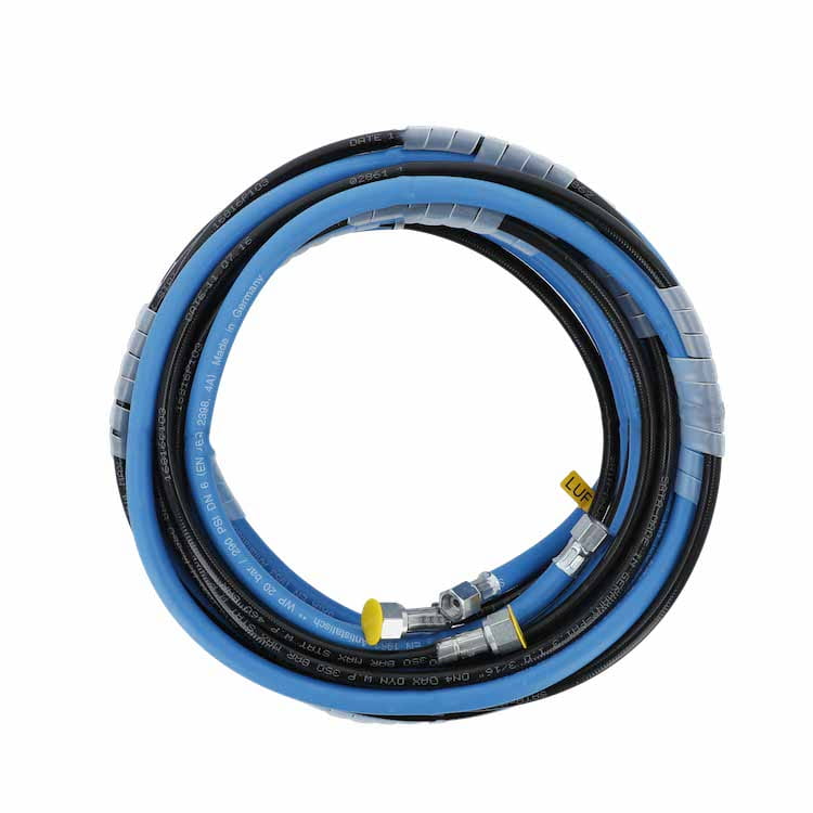 SATA Schlauchpaar, 6 x 4 mm, 10 m lang, Materialanschluss M16x1,5 (Innengewinde), Luftanschluss G1/4" (Innengewinde) [für SATA spray mix]
