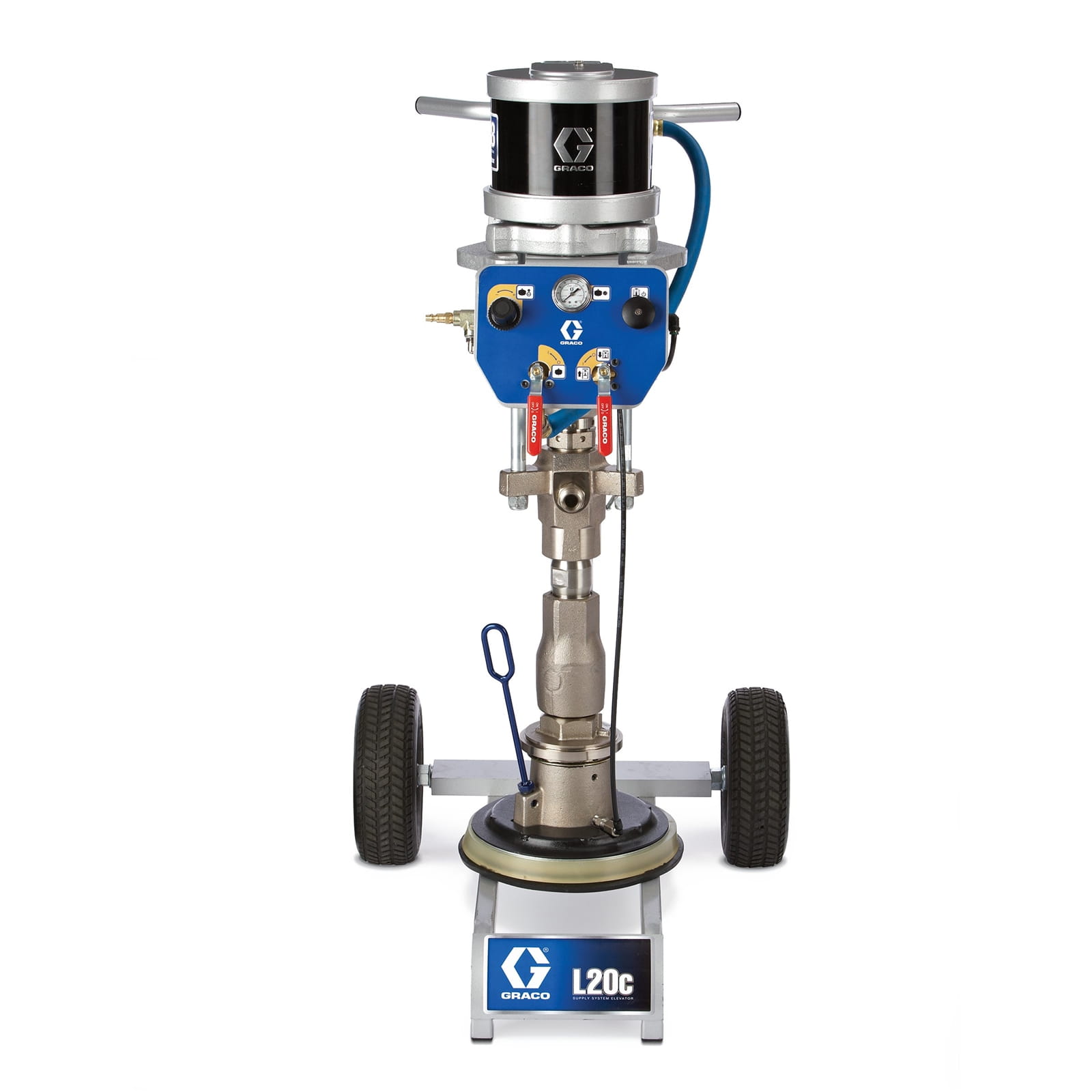 Feeder, Check-Mate, 38:1, C/S, Severe Duty, 2" L20c Ram, panel for compressed air control, 20L C/S flat plate, PU single scraper