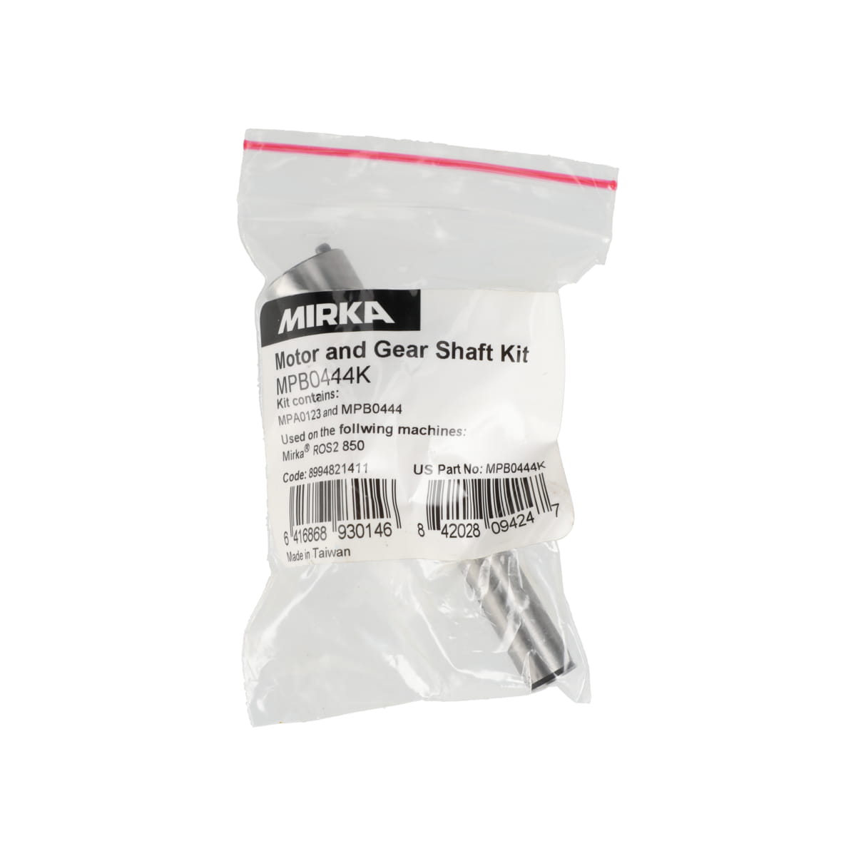 Mirka Motor and Gear Shaft Kit MPB0444K for ROS2 850