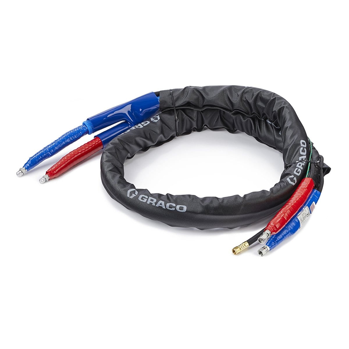 3 m (10') heated whip end for extra high pressures with 6.3 mm (1/4") inner diameter
