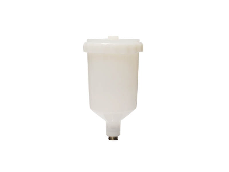 Beschichtpunkt Fliessbecher aus Nylon 250cc AG 1/8" BSP Edelstahl