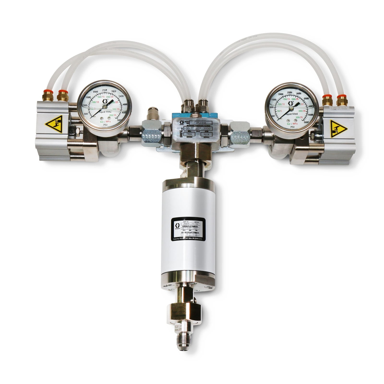 Only check valve with straight thread and multiple passages for mixing pile material