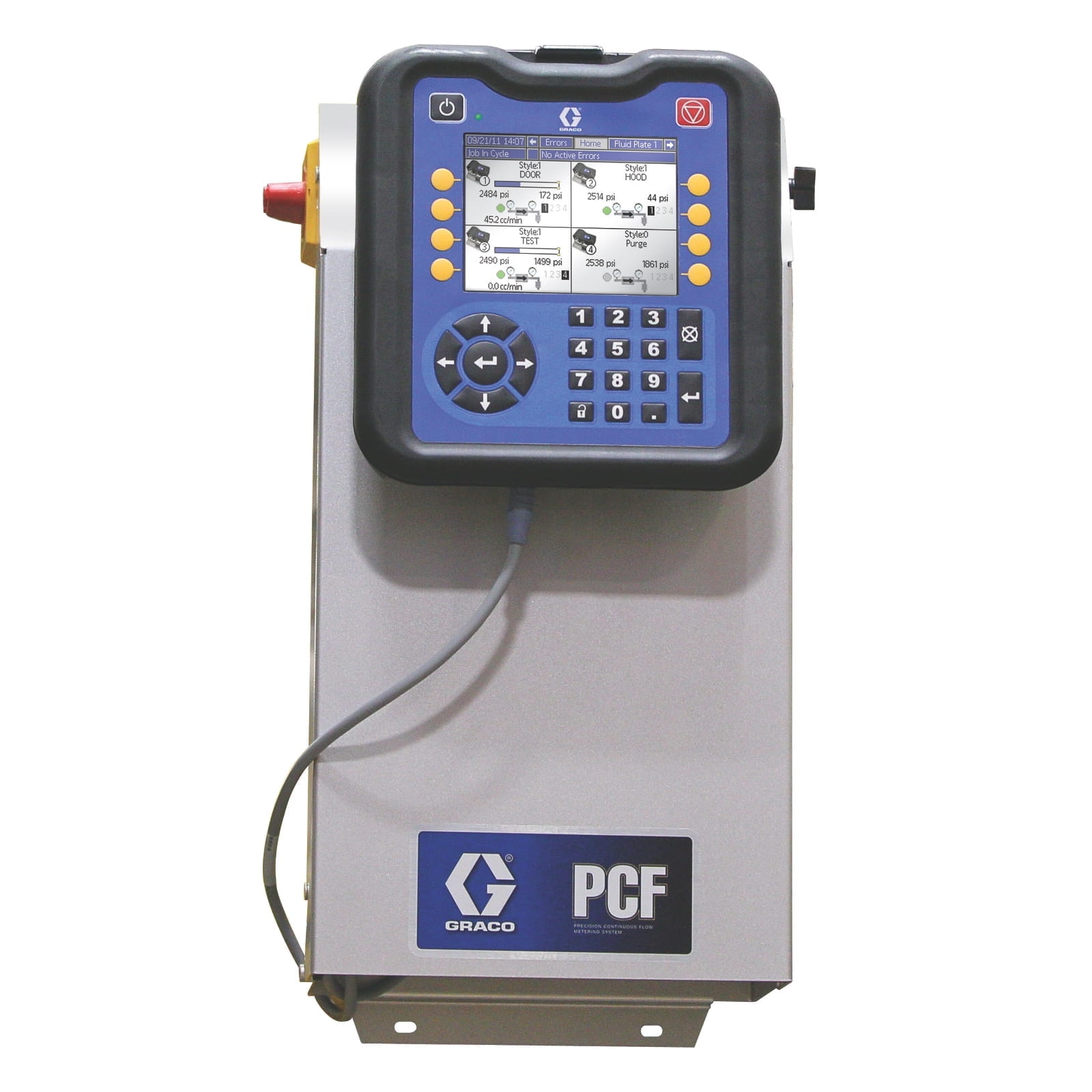 100-240 VAC PCF-System Typ 16 auf Fahrgestell mit Patronenregler, Volumenzähler mit hoher Auflösung und Ethernet/IP-Benutzerschnittstelle