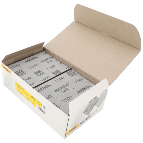 Mirka Iridium Soft 115 × 140 mm Grip P1500, 20/Stk. – Schaumstoff-Schleifmittel