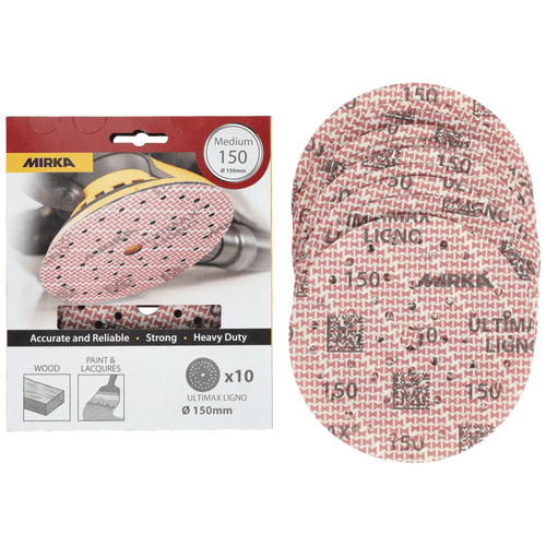 Mirka Ultimax® Ligno Ø 150 mm Grip Multifit Small Packs – 320 – UL6M101032
