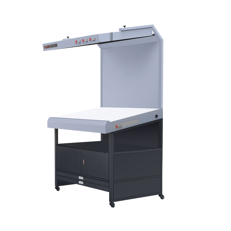 3nh Colour Light Table with Sloping Surface CC120-R-1 (D65) – Model + Light Source (top/bottom) + Features: Sloping table + cabinet with 2 drawers — Top: D65 / Bottom: D65 (similar to types C and D)