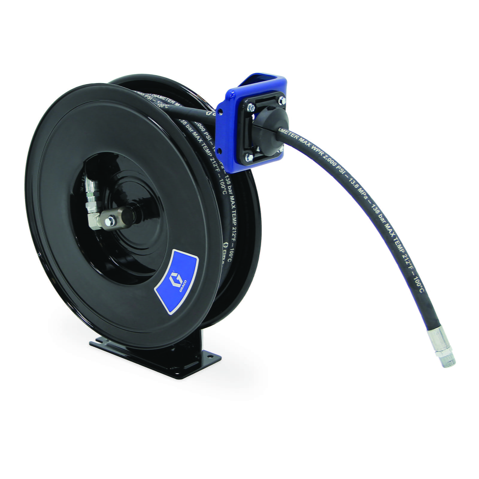 SDX™ 10, Luft/Wasser/Frostschutz/Scheibenwaschlösung, 10 mm (3/8") Einlass, ohne Zubehör 10 mm x 15 m (3/8" X 50 ft) Kapazität), NPT, Deckenmontage, weiß