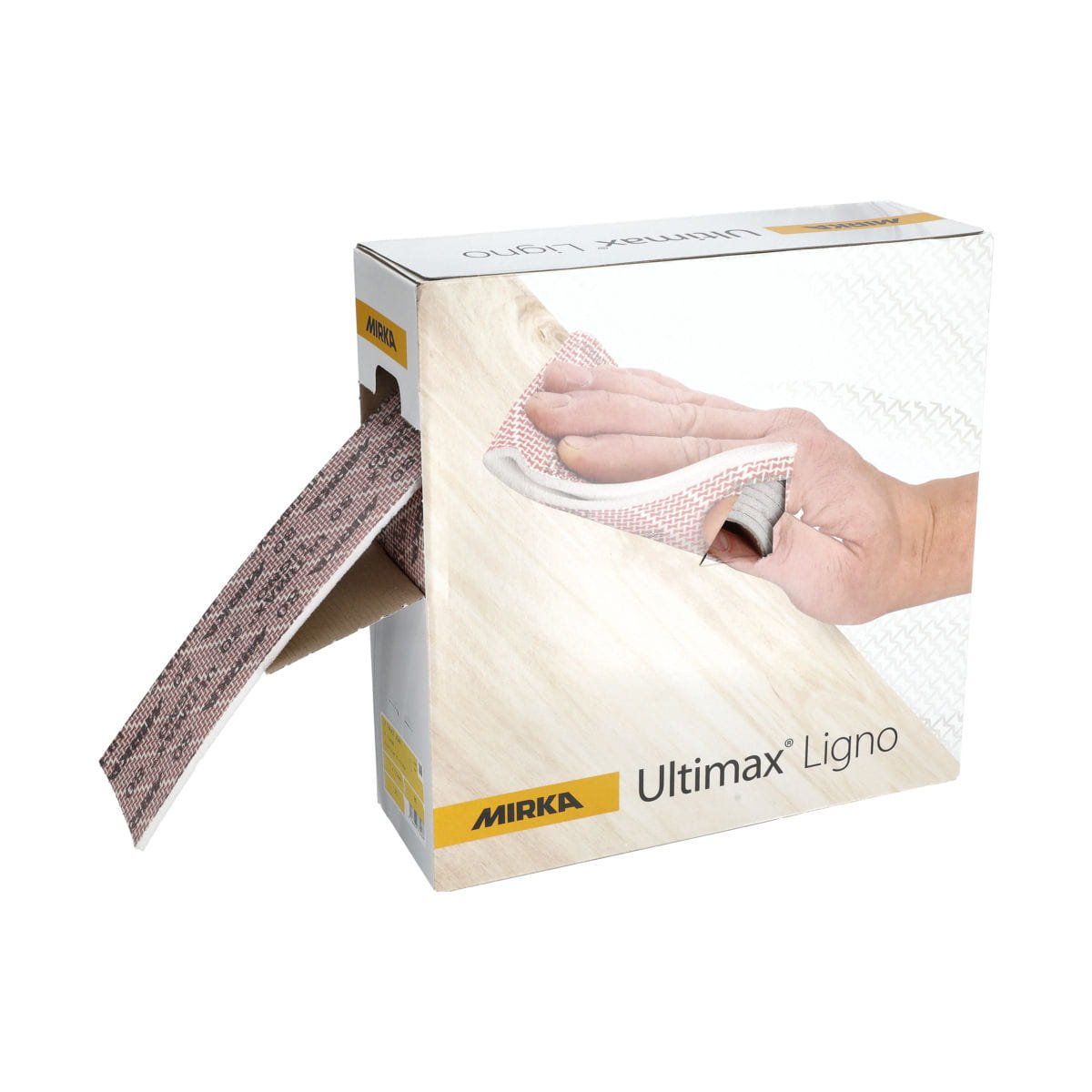 Mirka - Startseite | Brands | Ultimax® Ligno | Ultimax® Ligno 115 x 125 mm perf. Rolle 240