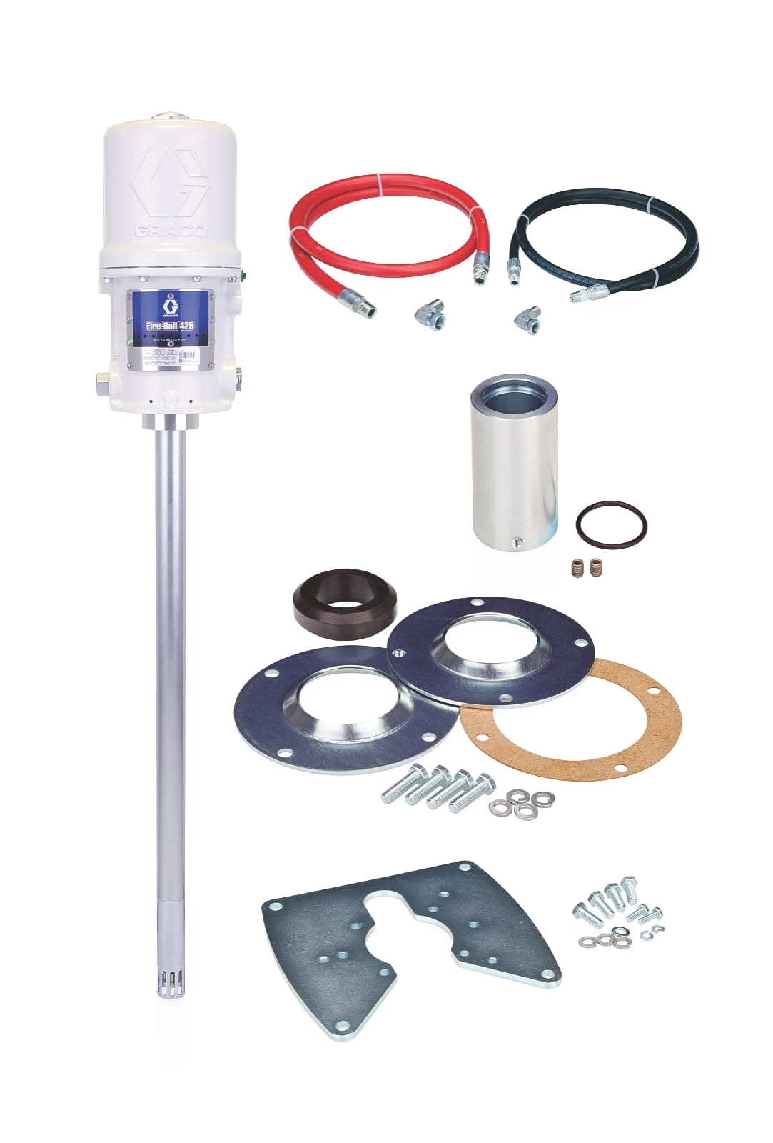 Fire-Ball® 425 série 75:1 181 kg (400 lb) Pompe à graisse Appareil complet à piston fixe