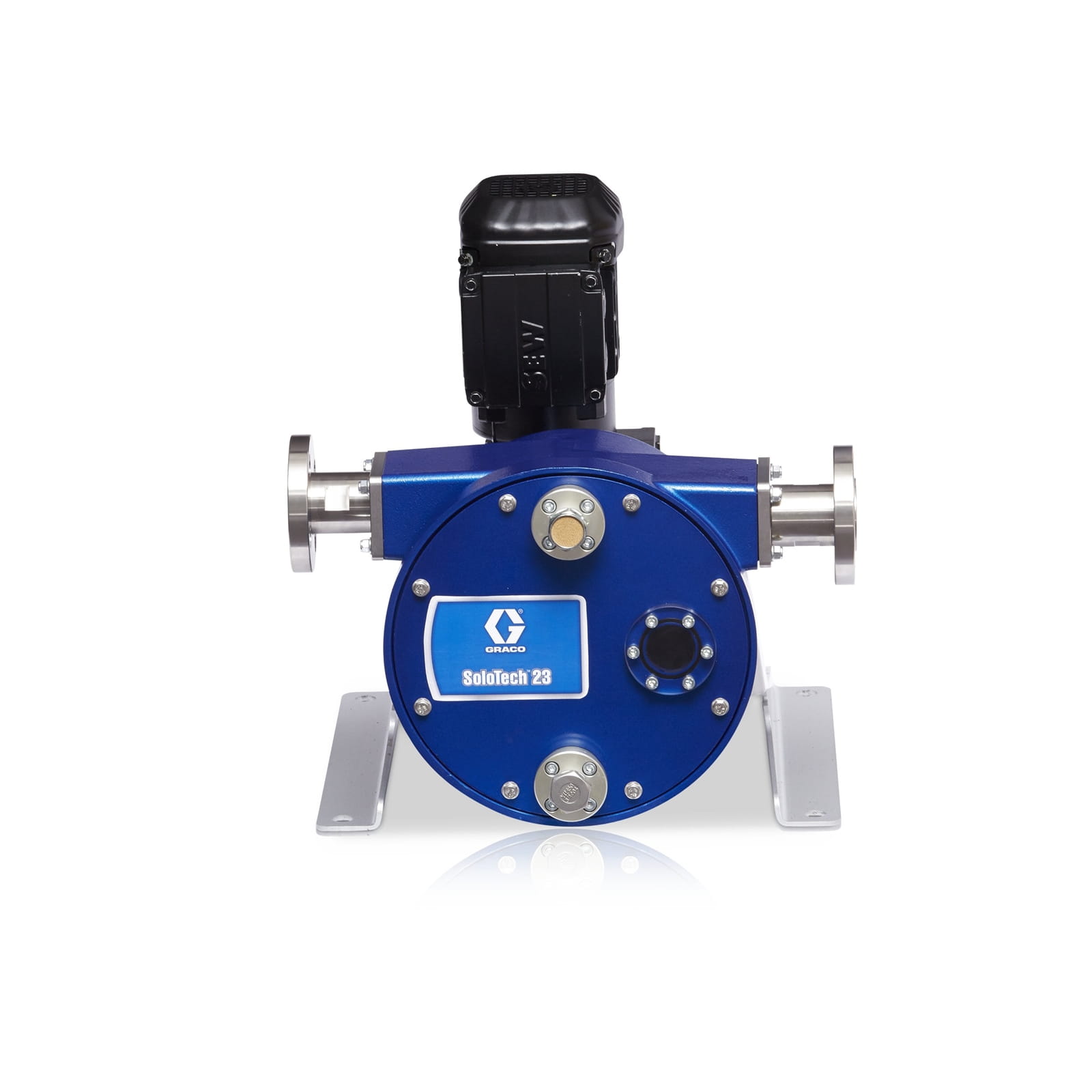 SoloTech™ 23 Hypalon-Schlauchpumpe mittlere Drehzahl mit CSM-Schlauch, PVDF-Anschlussstück und Wechselstrommotor