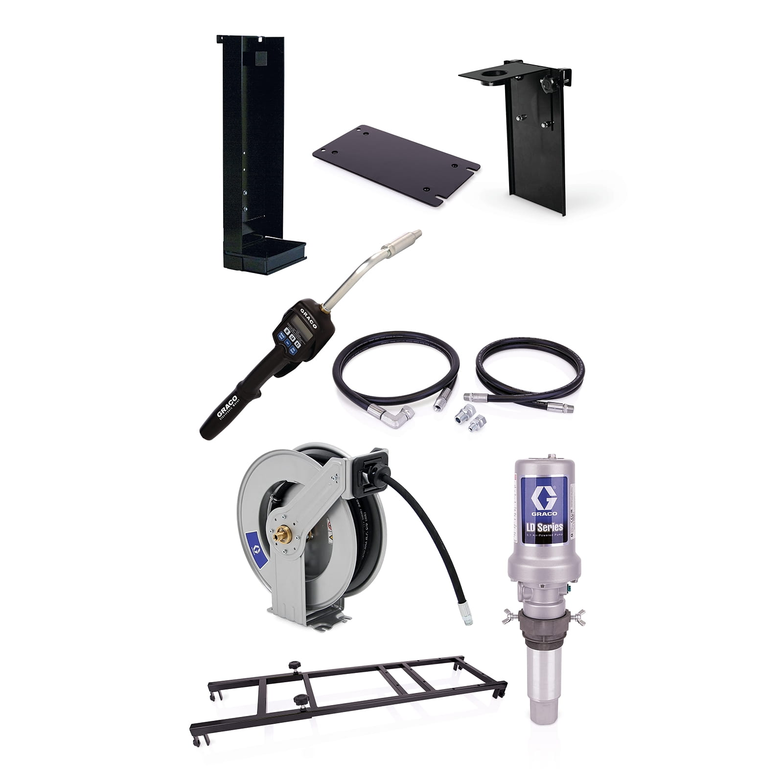 Stationäres Ölpumpensystem 5:1 1040 Liter der Serie LD - mit Vorwahlmöglichkeit