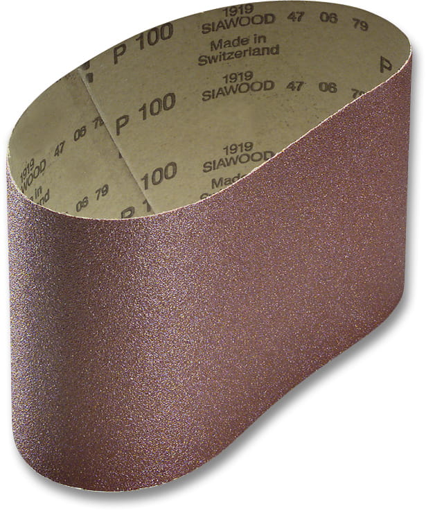 sia Abrasives 1919 siawood + – Hand-Schleifbänder und Schleifhülsen – 120 x 450 mm – Körnung 120