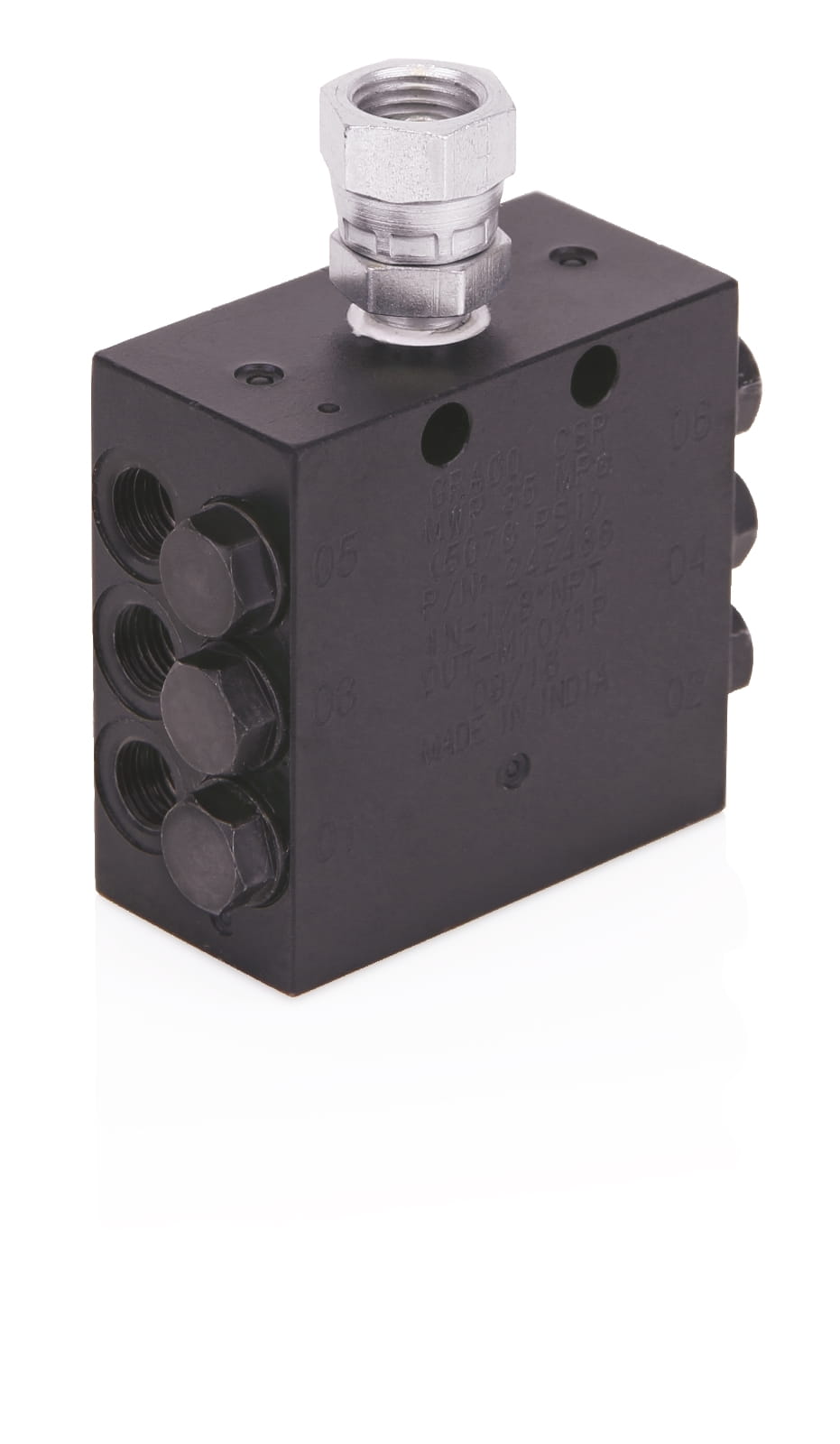 CSP-Einleitungsverteiler, 1/8" BSPP, 8 Auslässe, Anzeige inbegriffen