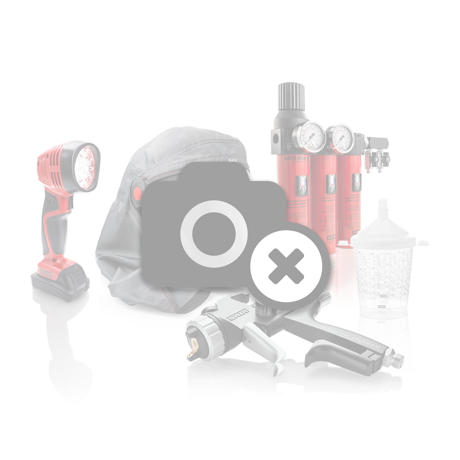 Cup quick-change device with RPS adapter, ball valve [for SATA ...
