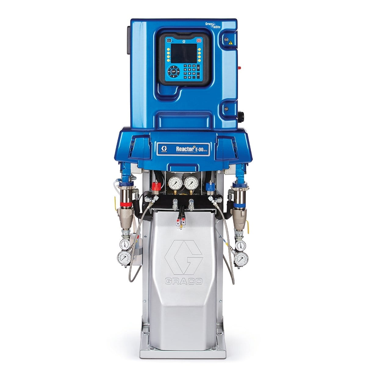 Reactor 2 E-30 Elite complete dosing unit, Fusion AP gun, heated hose with Xtreme wrap, 10 kW, 230/400 V