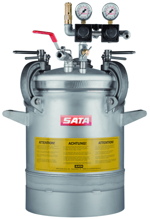 _SATA SATA FDG 24U, Edelstahlausführung, Einfachdruckminderer, Handrührwerk, max. Betriebsüberdruck 6,0 bar, Fluidgruppe 2 (Bitte beachten Sie die Hinweise in der Betriebsanleitung)