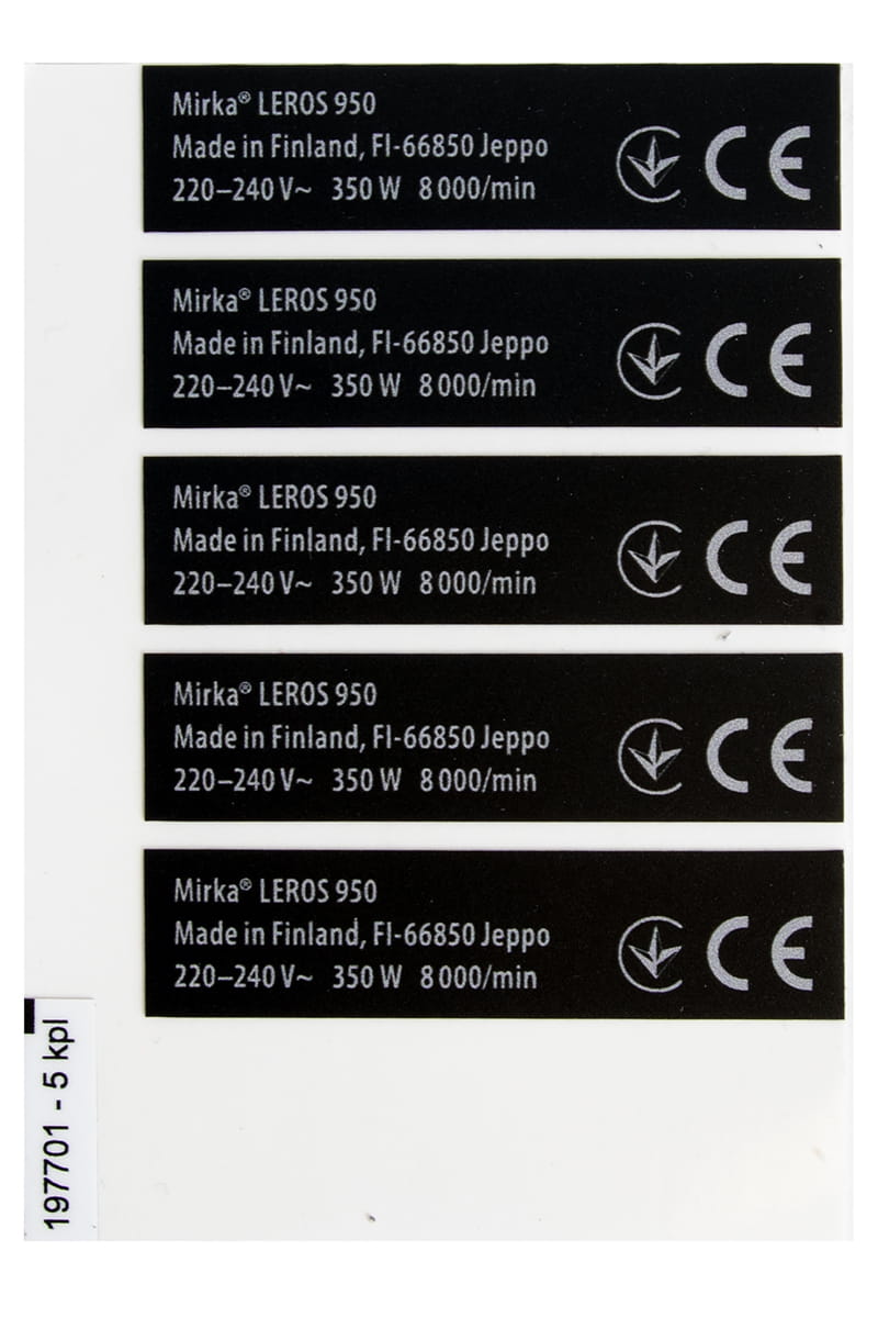 Mirka Etikett für LEROS 220-240V 5 pcs/sheet/pack