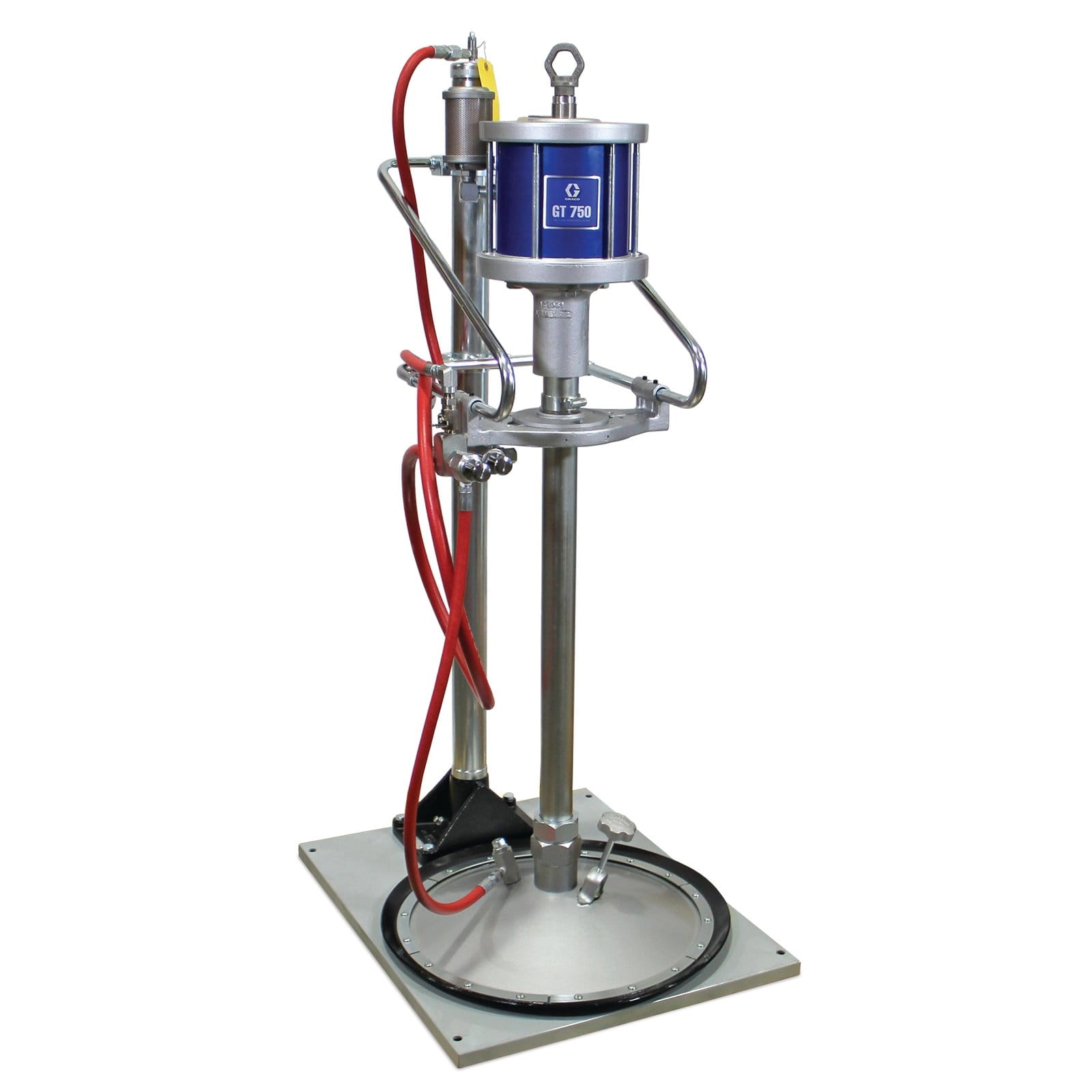 GT 750 36:1 Fettförder-Aufsatz-/-Induktor-Komplettgerät für 180-kg-Fässer (400 lb).