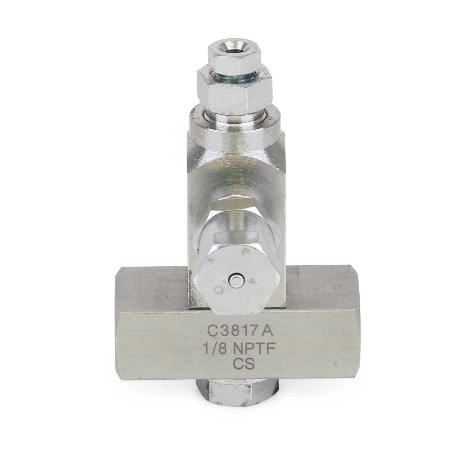 GL-43™ Iniezione olio, acciaio al carbonio, distributore con 1 distributore di ingresso, 1/8". BSPP x 6 mm