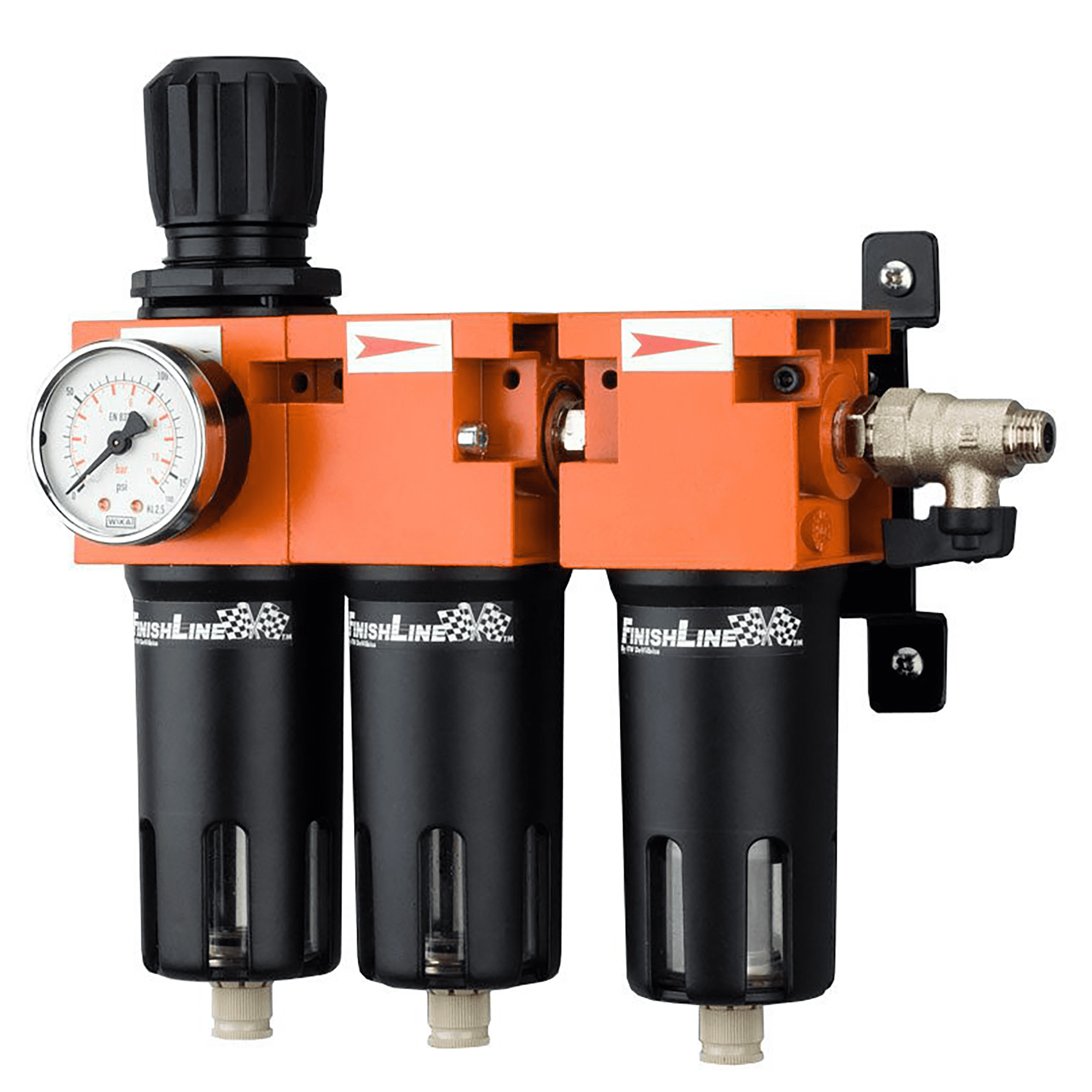 DeVilbiss High-performance fine filter compressed air regulator for separating dirt particles