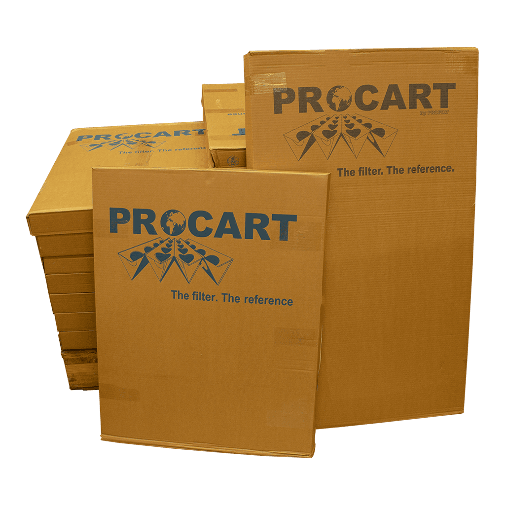 Filtr kartonowy Procart / typ biały. Specjalnie do lakierów wodnych, 90 cm x 11 m, do skutecznego oddzielania mgły lakierniczej w kabinach lakierniczych.