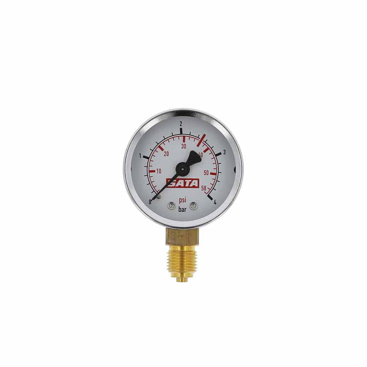 Manometer 0-4 bar, 50 mm, rote Markierung bei 2,5 bar [für SATA mini set 2]