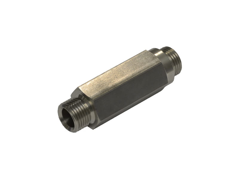 beschichtpunkt - Ersatzteil Rücksperrventil aus Edelstahl AG 1/2" x AG 1/2" 91mm 27mm