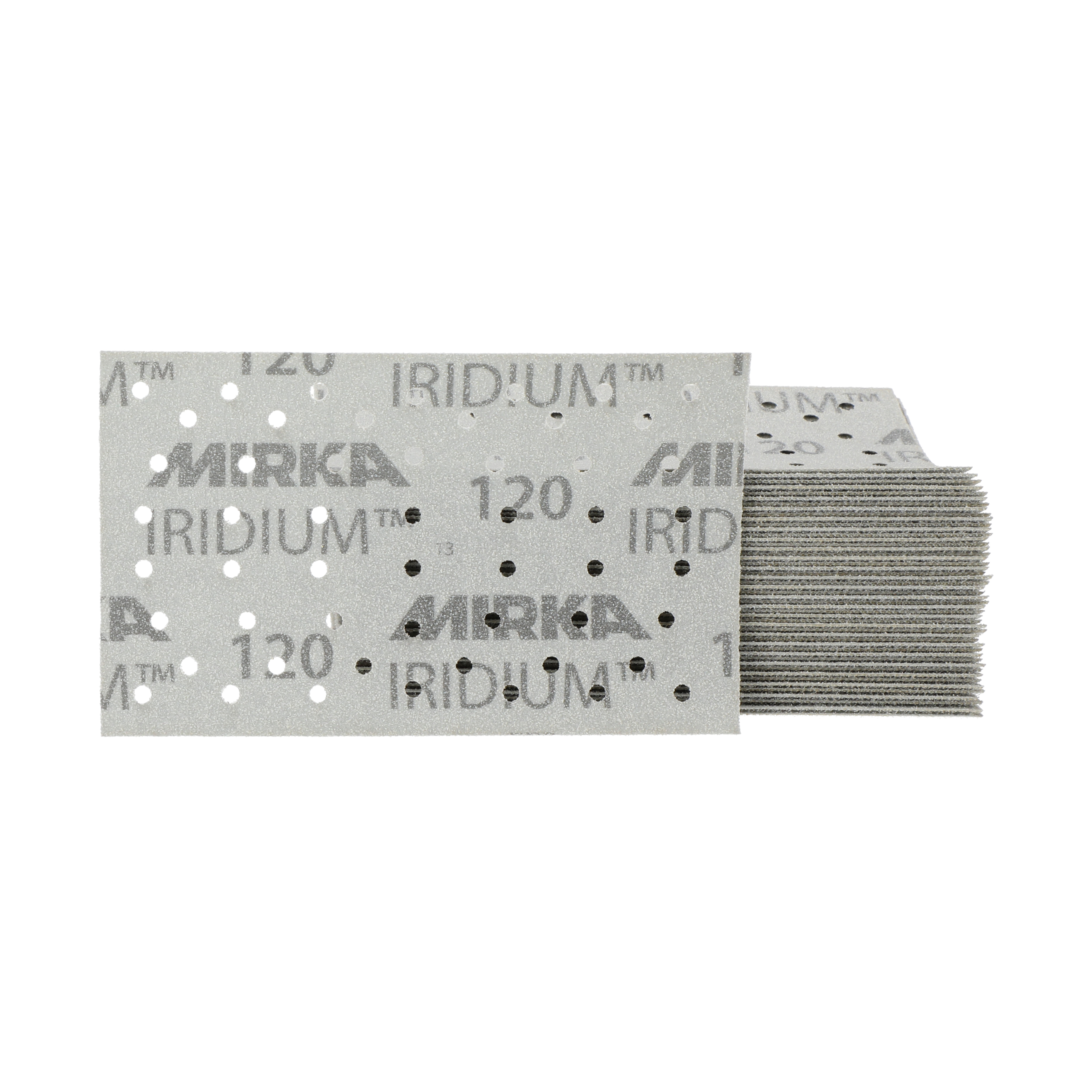 Mirka Iridium™ 81 x 133 mm Grip 54-Loch – Körnung: 80 · Packungsgröße: x50 Stück – 2I6B105080