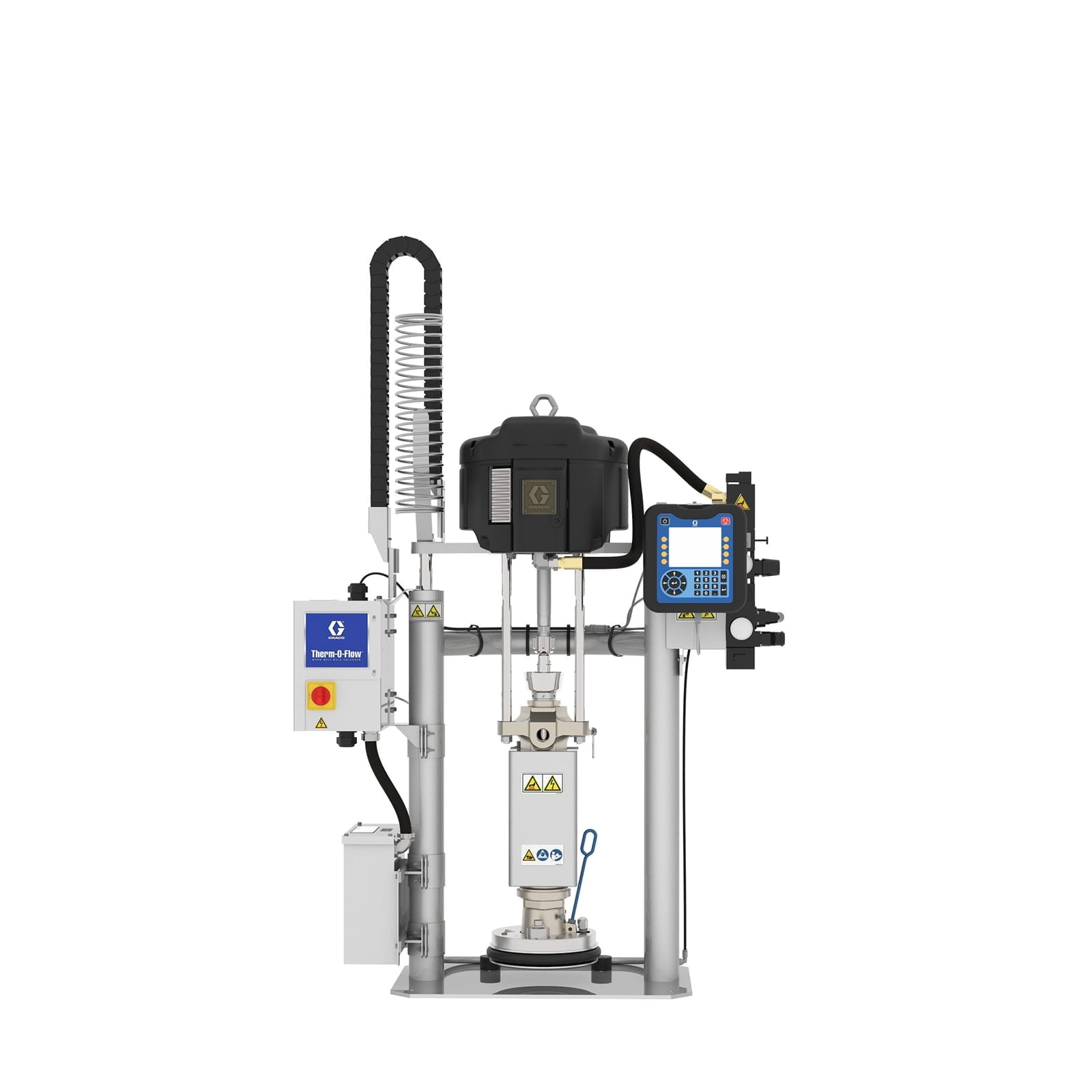 36:1 TOFw CheckMate Severe Duty, beheizt, 20 l (5 Gal) D60, 20 l (5 Gal) Kohlenstoffstahl-/Aluminium-Platte, EPDM, 480 V, ADM