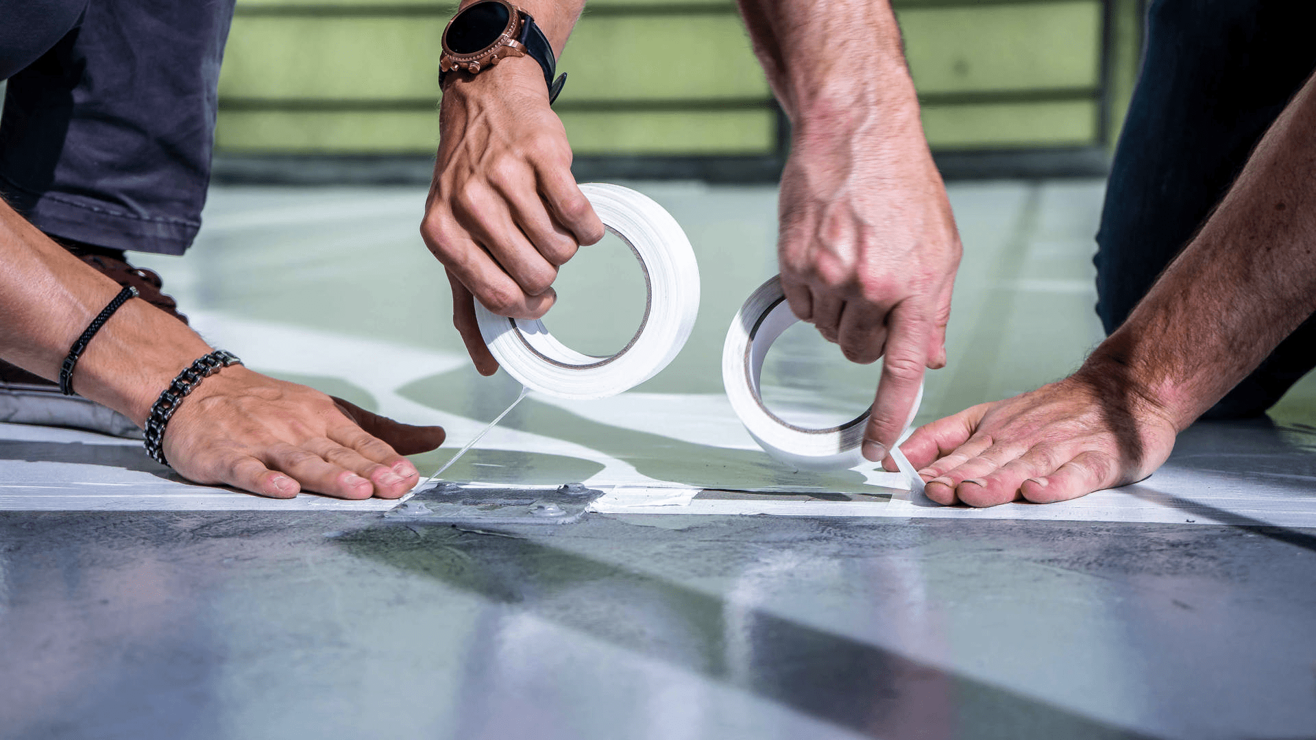 Finixa Spritzkabinenschutzklebeband weiß 50mm x 50m 24 Rollen