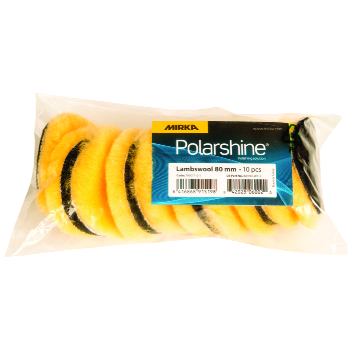Mirka Lammfellpad Pro 80mm Grip, 2/Pack