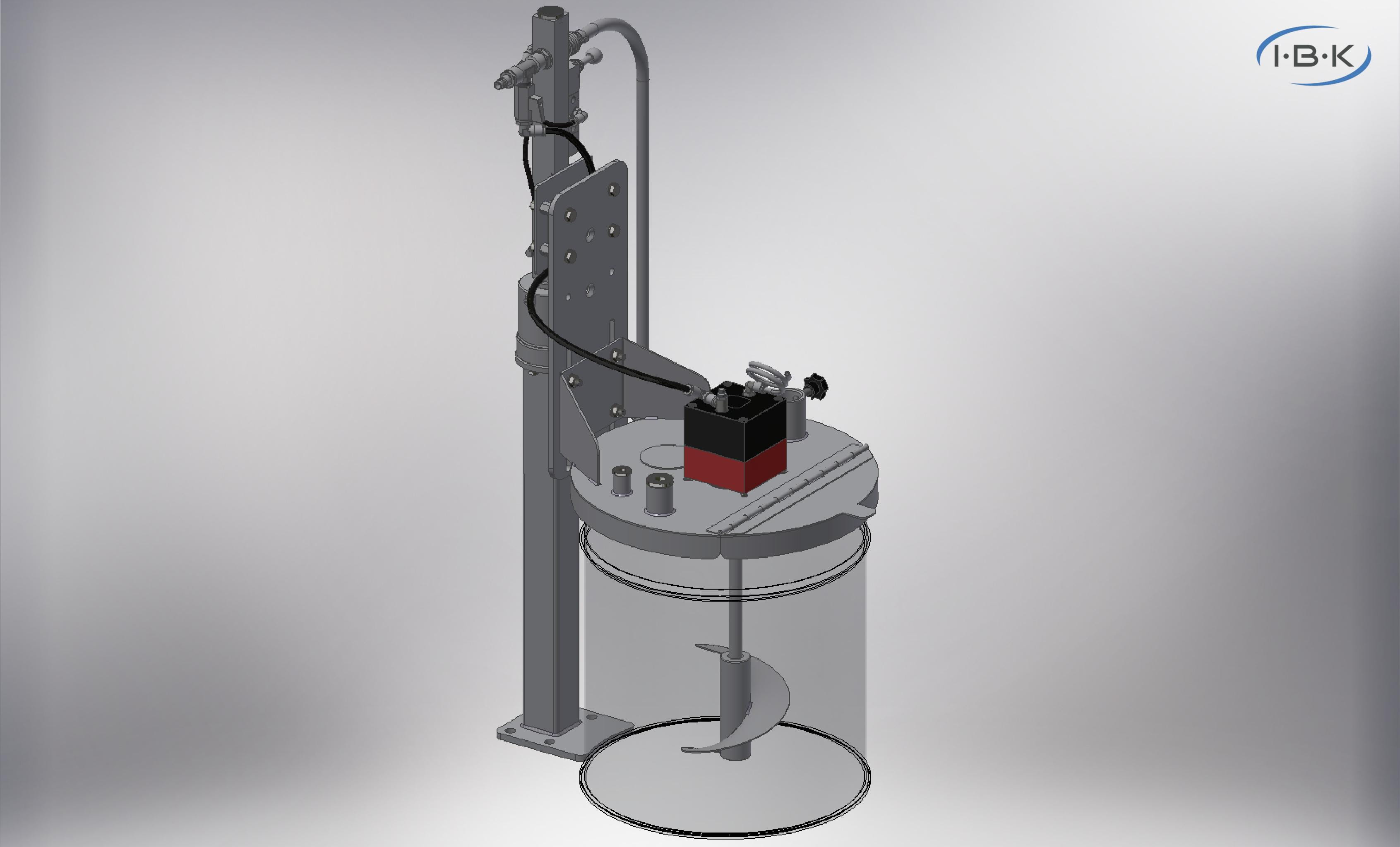 Unità di sollevamento pneumatica Eco Line - fissa - MAX 50 kg - corsa 425 - per fusti da 30 litri