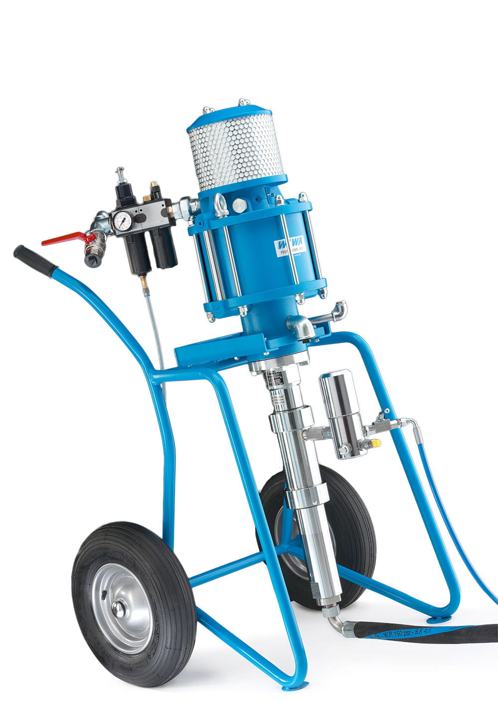WIWA PROFESSIONAL CLASSIC Hochdruck Pumpen für industrielle Beschichtungsarbeiten Model 24071  auf Wandhalter