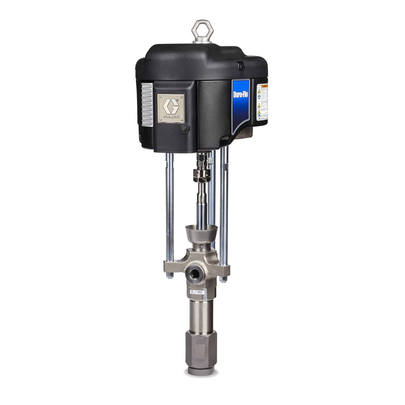 35:1 - 580 cm³ Dura-Flo-Pumpe mit XL 10000 Luftmotor, MaxLife Edelstahlkonstruktion