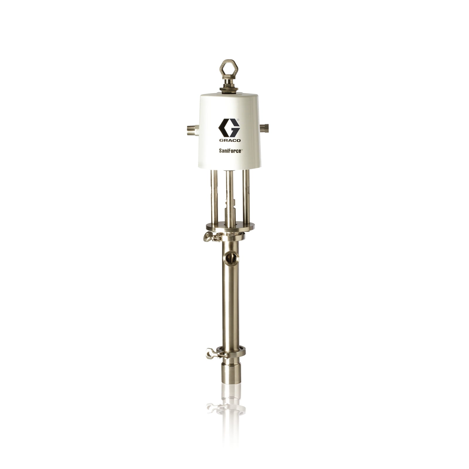 6:1 SaniForce double ball piston pump, stub pump with PTFE packings,