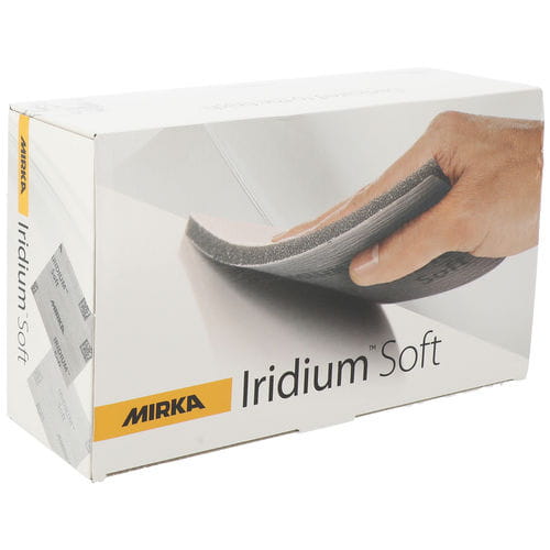 Mirka Iridium Soft 115 × 140 mm Grip P1500, 20/Stk. – Schaumstoff-Schleifmittel