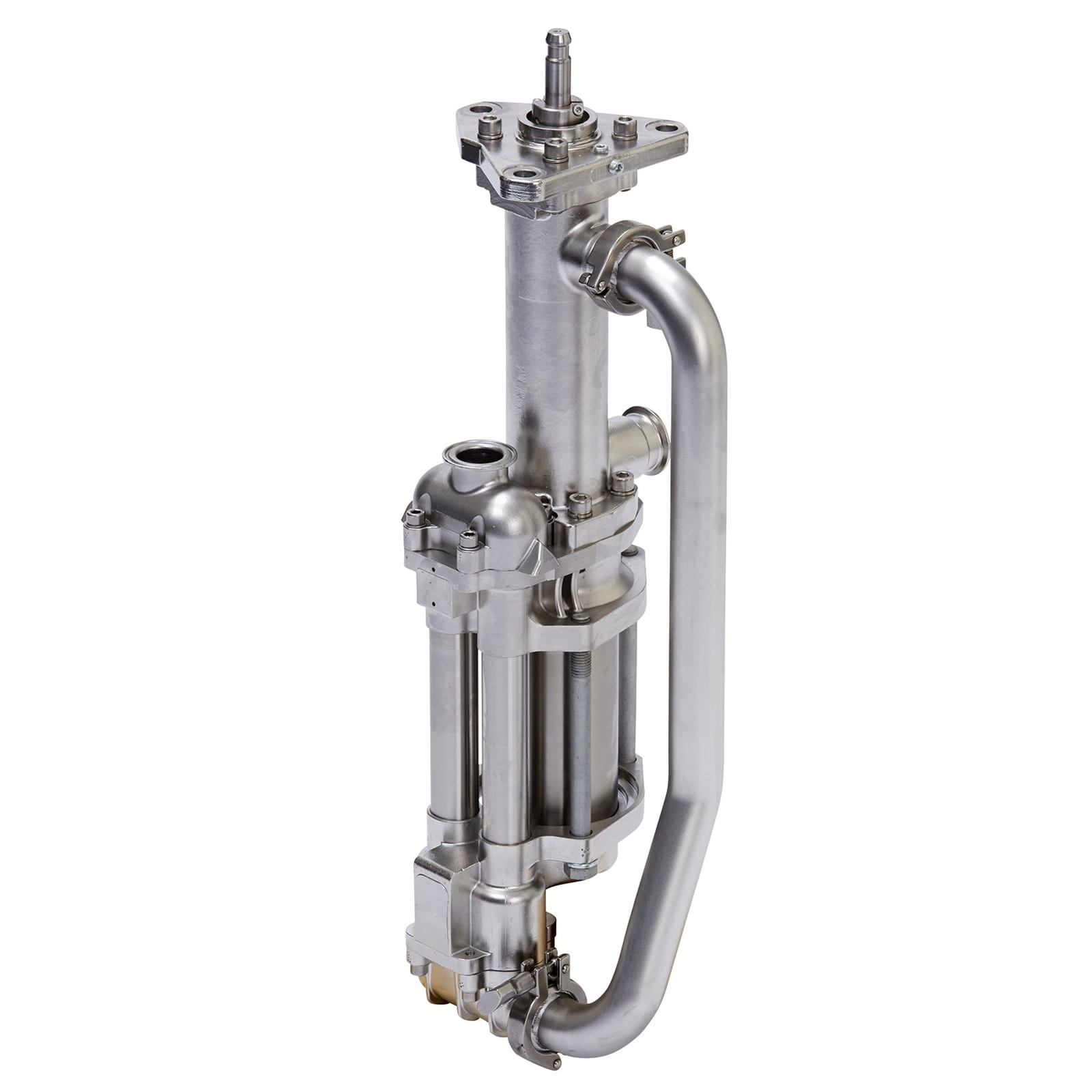 Pompa inferiore sigillata a 4 sfere 1500 cm³, cilindro cromato, rotazione standard della piastra di copertura