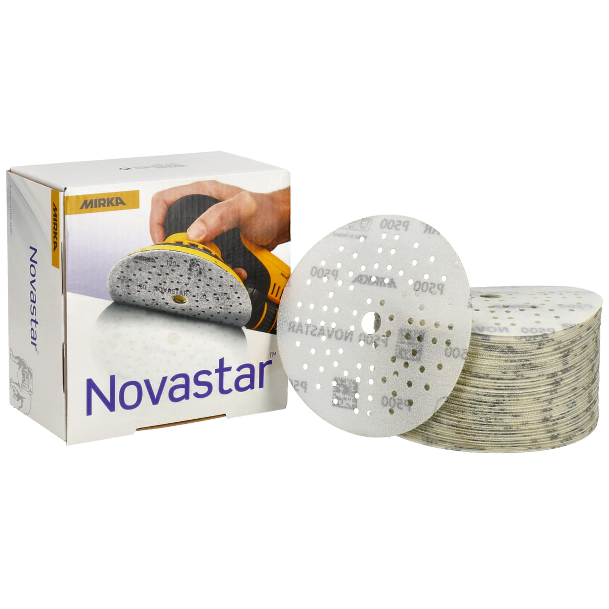 Mirka NOVASTAR 125mm Grip 89L P500, 100/Pack » Körnung P500, Lochung