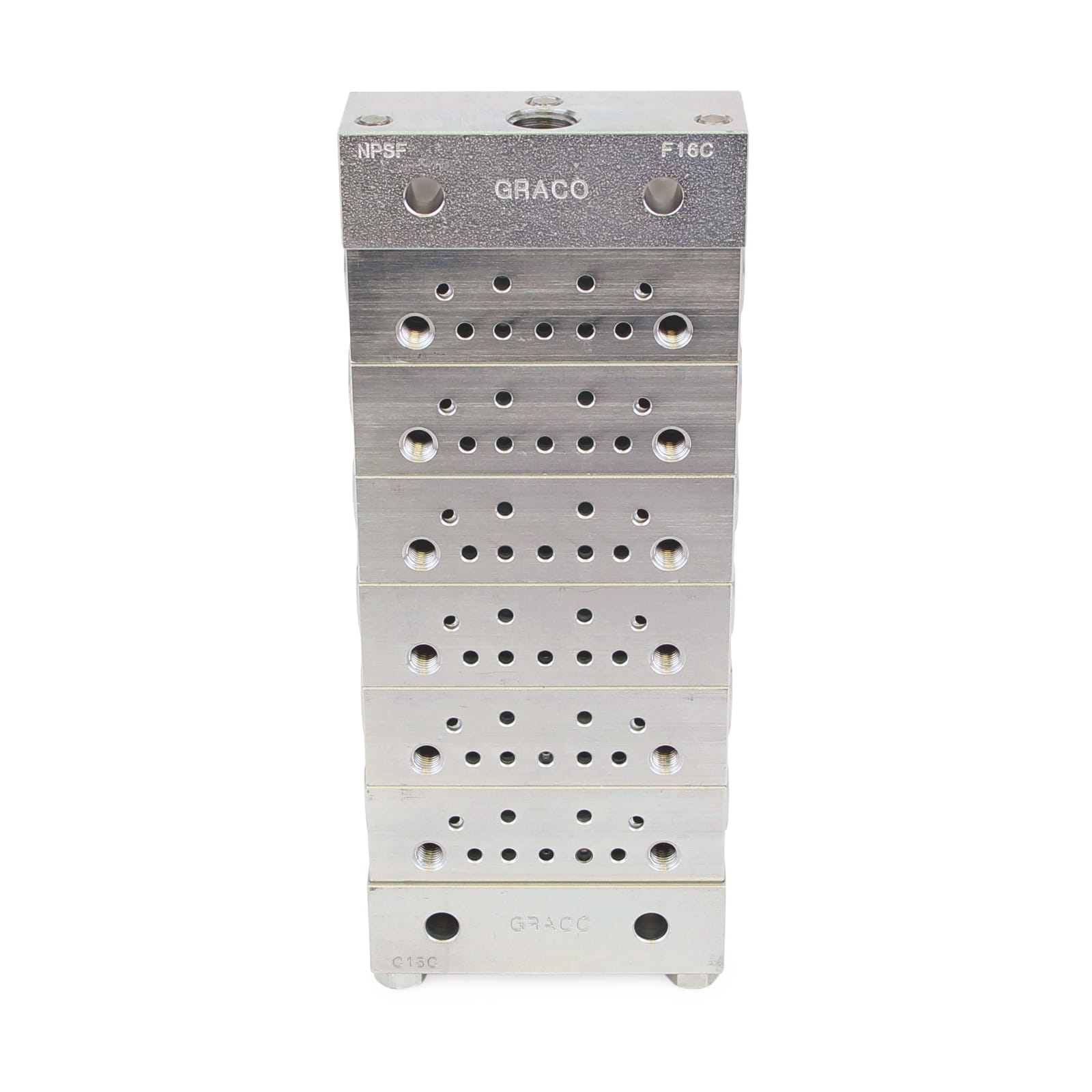 Trabon® MSP stainless steel inlet manifold - 6-piece base plate, BSPP