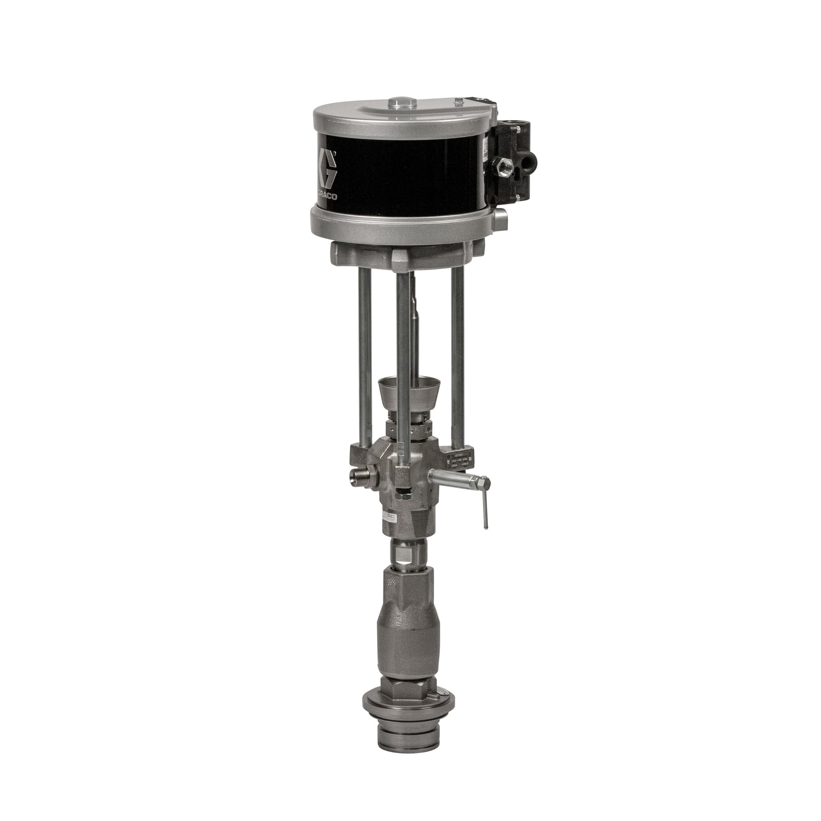 61:1 - 60 cm³ Dura-Flo pump with NXT 1800 air motor, Severe Duty, carbon steel construction