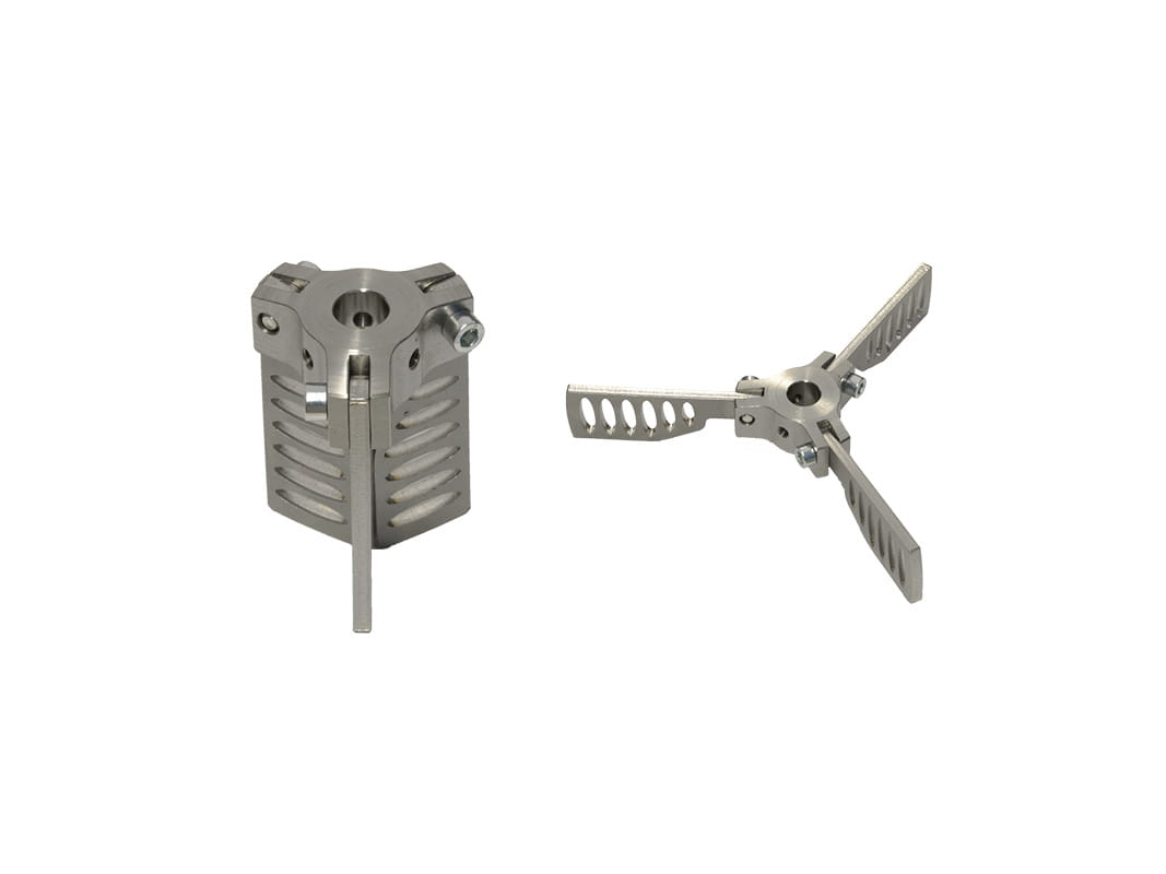 Beschichtpunkt Foldable stainless steel propeller for 200-litre barrels Øint.16 Øest.150