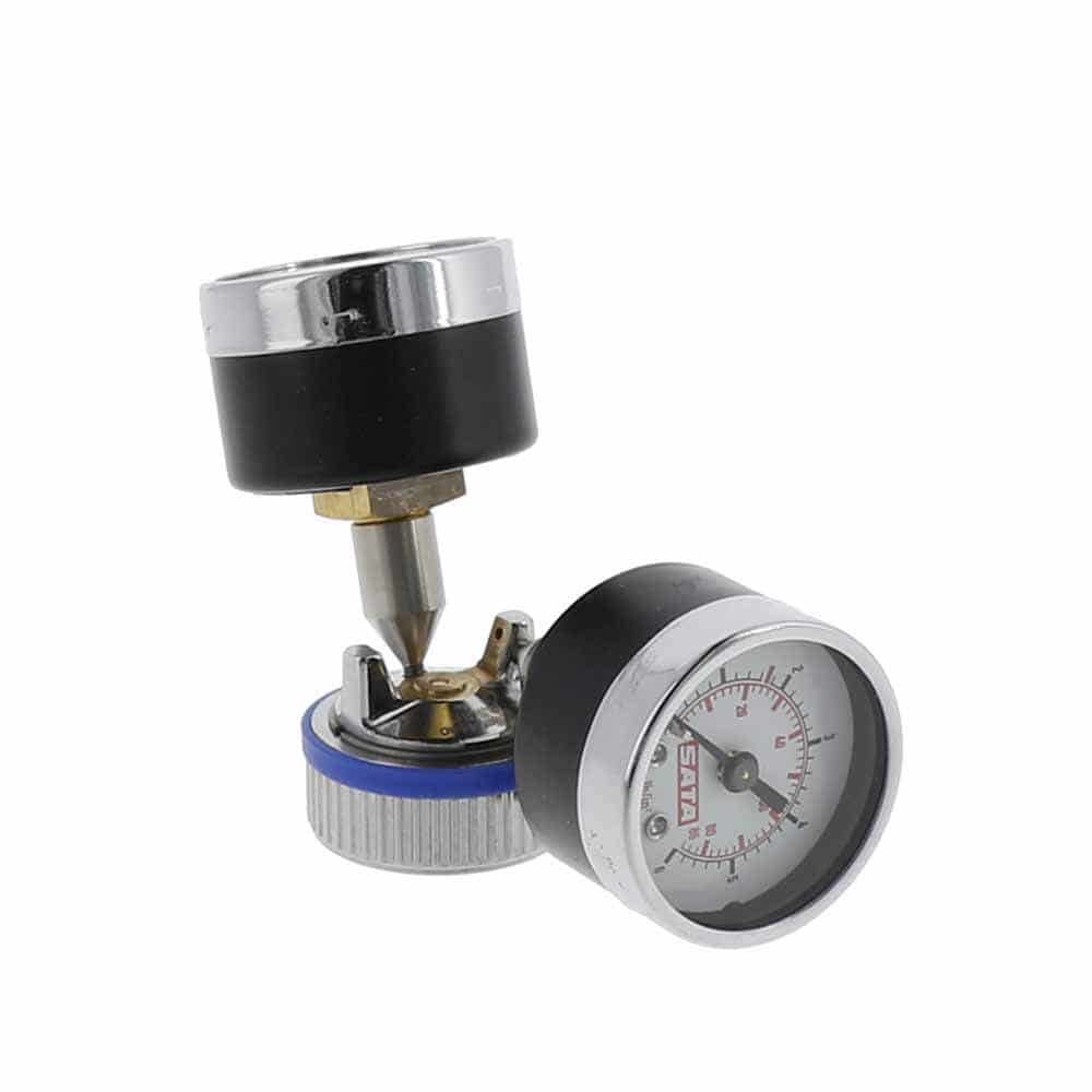 Prüfluftdüse 0,5 mit 2 Manometern, kpl. [für SATAminijet 4400 B RP]