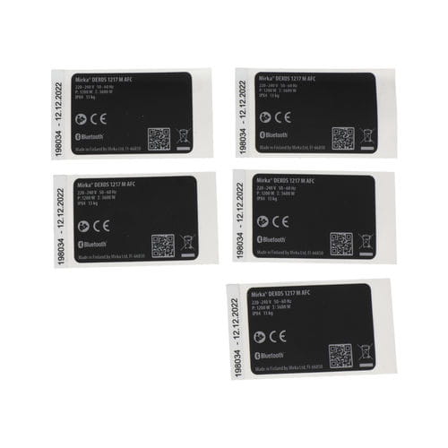 Mirka Typenschild EU für DEXOS 1217