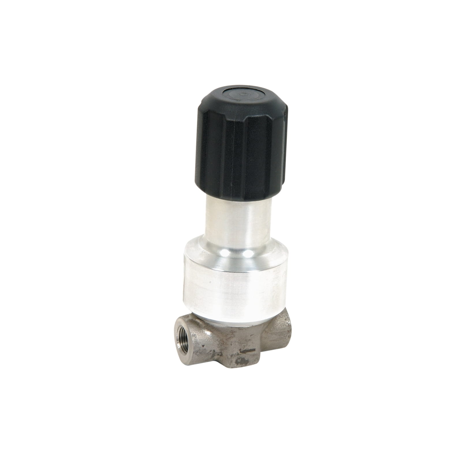 Hochdruck-Material-Rückdruckregler, max. 3400 psi, Bereich: 1300 bis 3000 psi 13,1 gal/min, Edelstahl, federbeaufschlagt, 3/8(f) x 3/8(m)